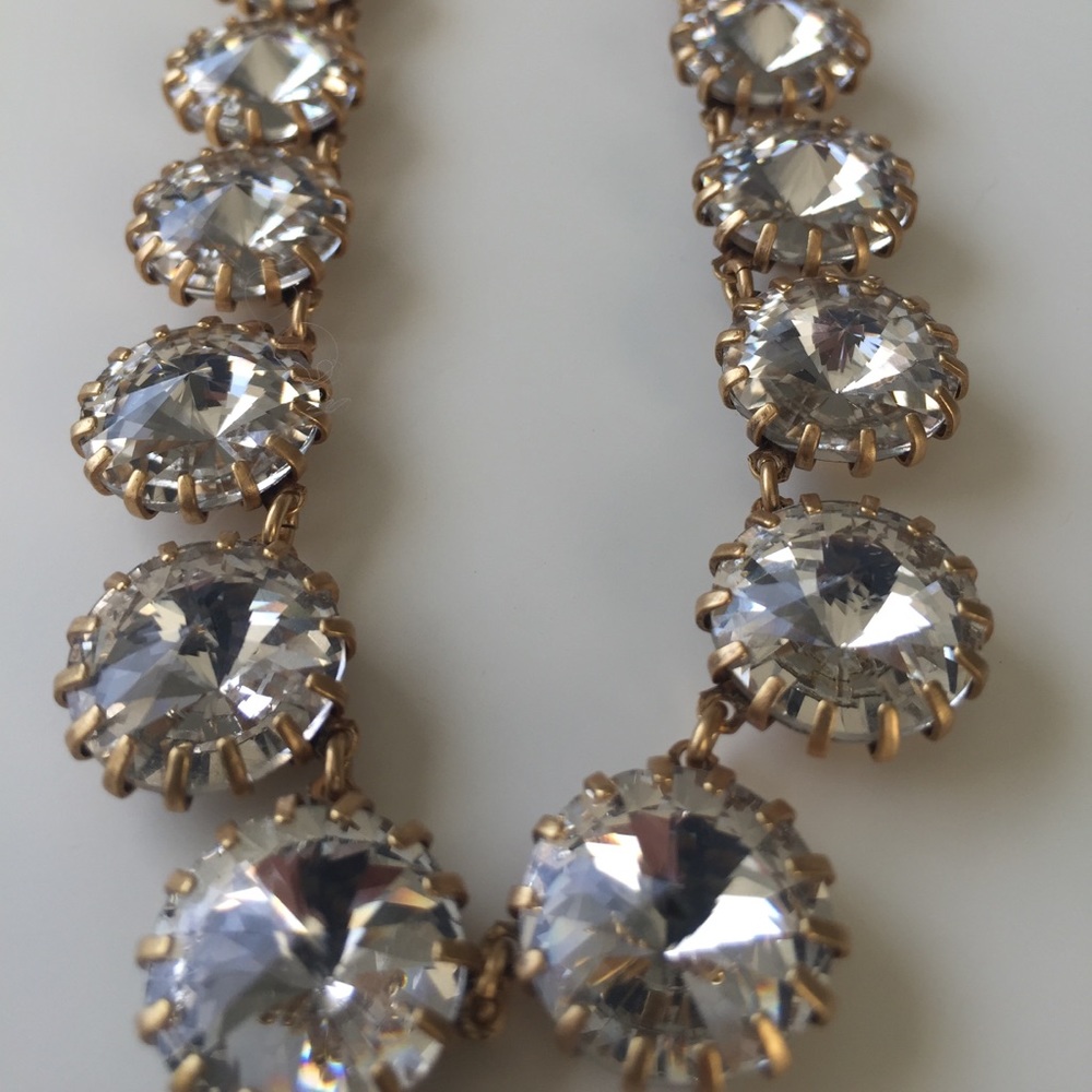J. Crew Rhinestone Necklace - Picture 1 of 5